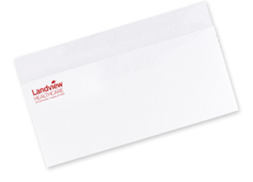 One Standard Spot Color Envelopes - Raised Print