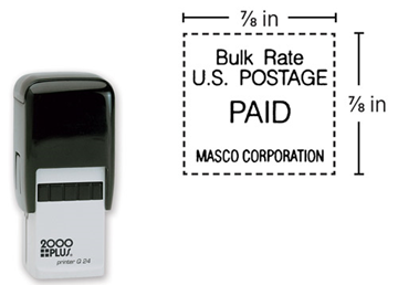 2000 Plus® Printer Q24  Square Stamp