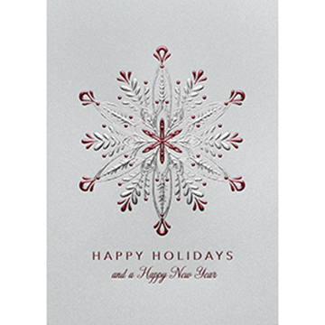 Floral Snowflake - Printed Envelope