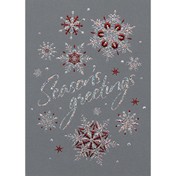 Glittery Snowflakes - Printed Envelope