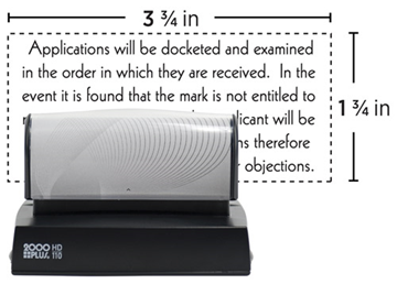 2000 Plus® PI 110 Stamp || Custom Pre-Inked Stamps || 1 13/16" x 3 13/16" Impression