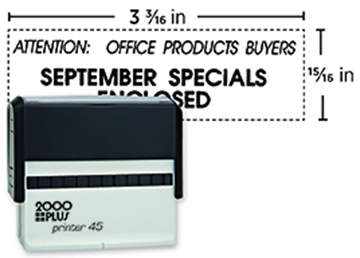 2000 Plus® Self-Inking Printer 45 Stamp
