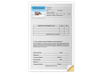 Custom Full Color Business Form - Front, Carbonless Business Forms, 5-1/2" x 8-1/2", Vertical, 2-Part with Easy Tear-Out Page