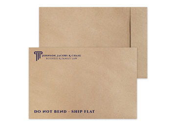 Custom TerraBoard™ Envelope, 10-1/2" x 16", 1 Special Ink Colors