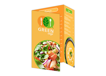Custom Tri-Fold Menu, Durable and Disposable Restaurant Menus, 12 x 18, Multiple Stock Options