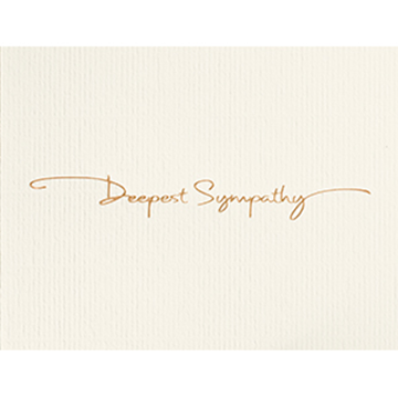 Deepest Sympathy - Printed Envelope