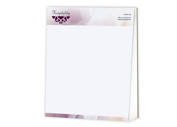 Memo Pad 8.5 x 11, White 60 lb. Text with 25 Sheets per Pad