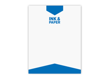 One Standard Spot Color Letterhead - Flat Print