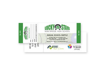 2-Sided Horizontal Event Ticket