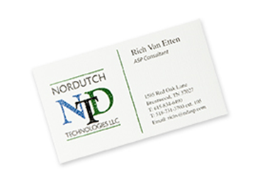 Full Color Raised Business Card - Front only