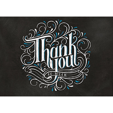 Chalkboard Thank You - Printed Envelope