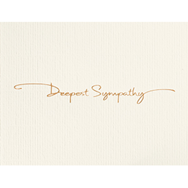 Deepest Sympathy - Printed Envelope