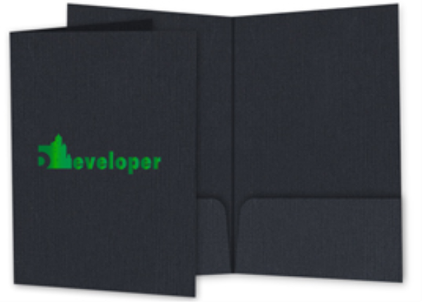 Foil Stamped Two Pocket Legal Folder