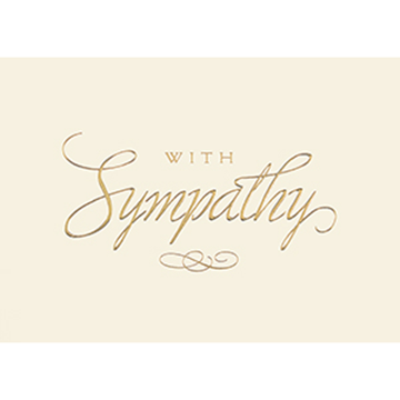 Golden Sympathy - Printed Envelope