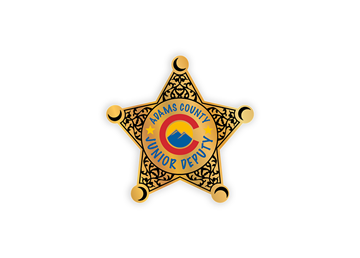 2 3/4" x 2 3/4" Sheriff Star 4 Color Process