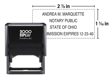 2000 Plus® Self-Inking  Printer 60 Notary Stamp