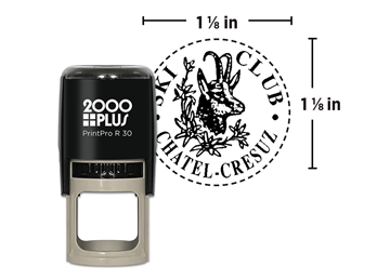2000 Plus® Self-Inking Printer R30  Round Stamp