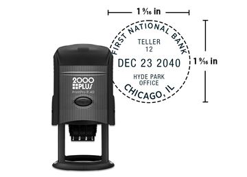 2000 Plus® Self-Inking R40  Light Duty Round Date Stamp