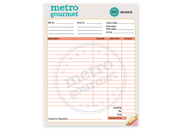 Custom Full Color Low Quantity Form, Carbonless Business Forms, 8-1/2" x 11", 3-Part with Easy Pull-Apart Pages from the Top