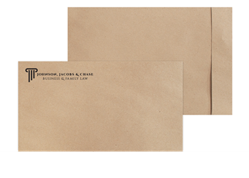 Custom TerraBoard™ Envelope, 12-1/2" x 19", Black Imprint