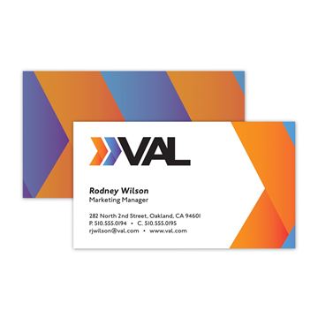 Full Color Flat Standard Business Card - Front & Back