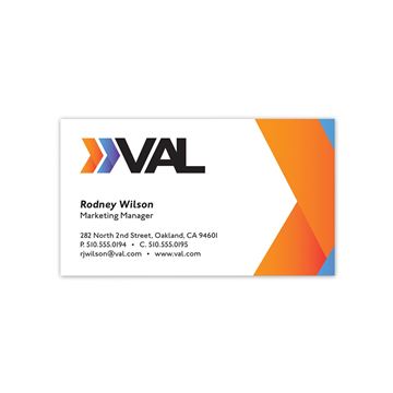 Full Color Flat Standard Business Card - Front only
