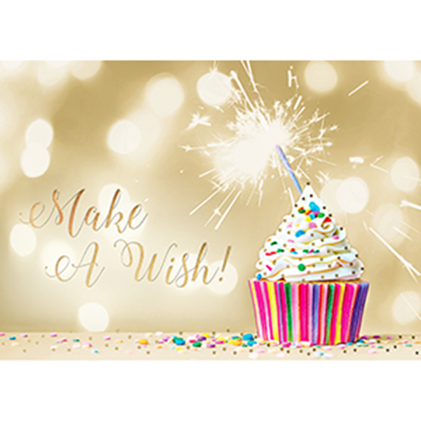 Make a Wish Cupcake - Printed Envelope