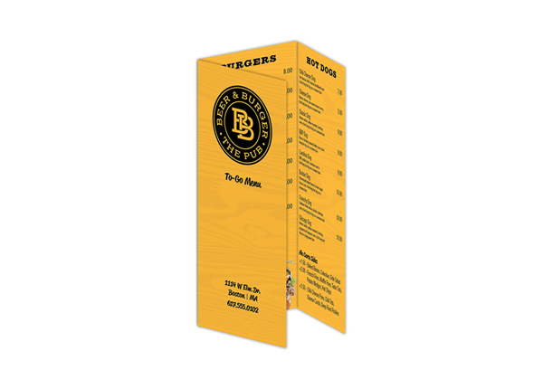 Tri-Fold Menu || Custom Menus || 8.5" x 11"