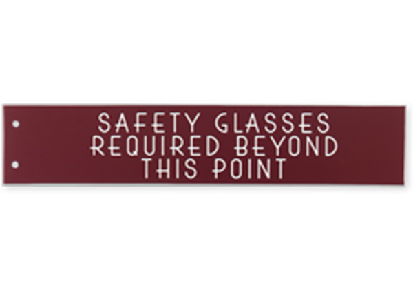 Engraved Extended Wall Holder Replacement Signs || Custom Indoor Signs || Horizontal, 10" x 2"