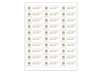 Rectangle Sheet Labels || Custom Laser Sheet Labels || 1" x 2 5/8", 30/Sheet, 1 Color