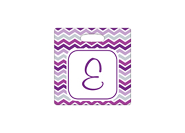 Square Plastic luggage tag || Custom Awards & Gifts || 3 1/2"