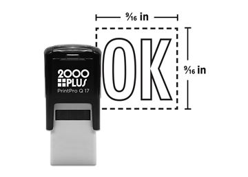 2000 Plus® PrintPro™ Q17 Square Stamp || Custom Self-Inking Stamps || 5/8" Impression