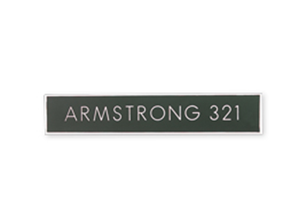 Engraved Plastic Sign || Custom Indoor Signs || Horizontal, 4" x 1"