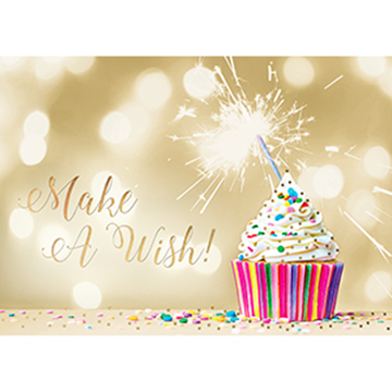 Make a Wish Cupcake - Printed Envelope