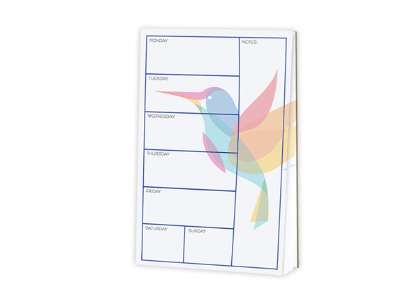 Memo Pad 5.5 x 8.5, White 60 lb. Text  with 25 Sheets per Pad