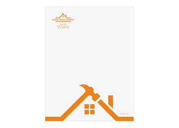 One PMS Spot Color Letterhead - Flat Print