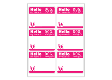 Rectangle Sheet Labels || Custom Laser Sheet Labels || 3 1/3" x 4", 6/Sheet, 1 Color