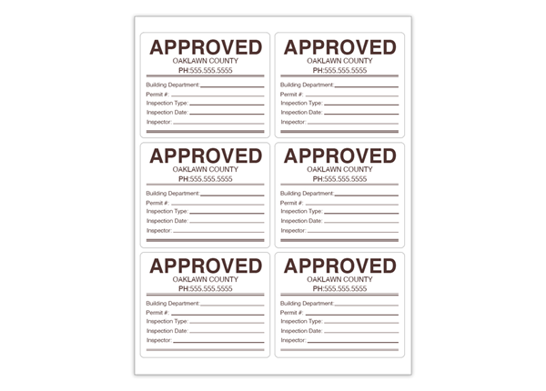 Rectangle Sheet Labels || Custom Laser Sheet Labels || 3 1/4" x 4", 6/Sheet, 1 Color